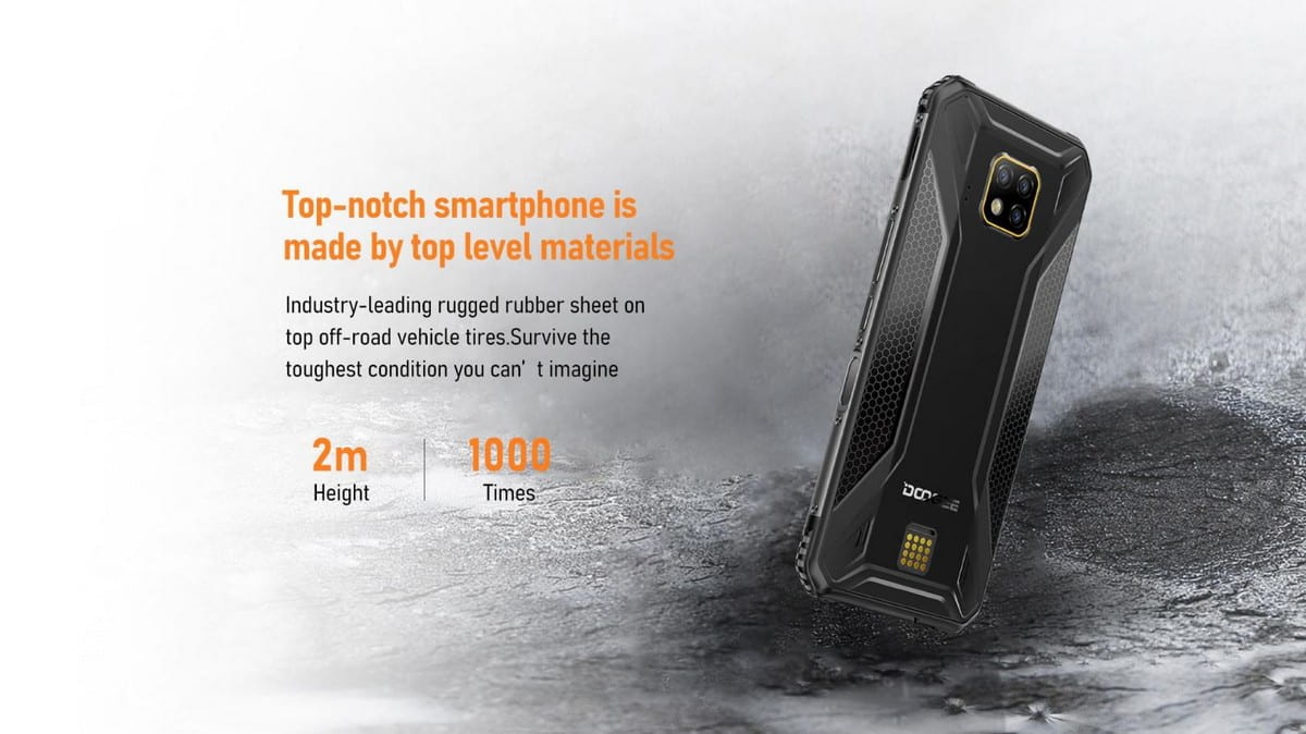 Doogee S95 Pro - защита корпуса от падений Защита от падений в Doogee S95 Pro