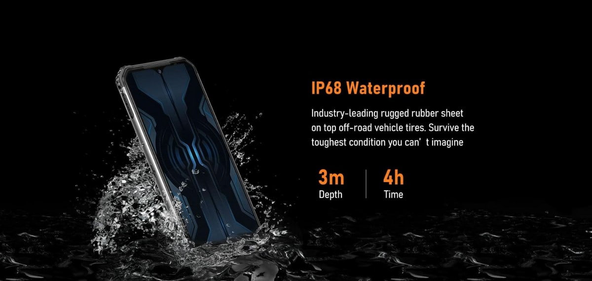 Водонепроницаемость смартфона Doogee S95 Pro Водонепроницаемые свойства смартфона Doogee S95 Pro